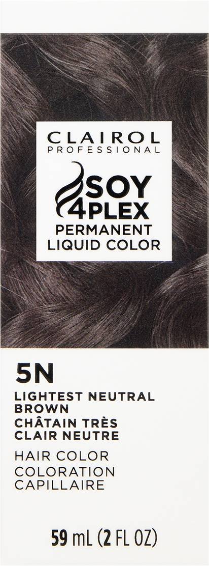 CLAIROL PERMANENT LIQUID 5N LIGHTEST NEUTRAL BROWN CLAIROL PERMANENT LIQUID 5N LIGHTEST NEUTRAL BROWN