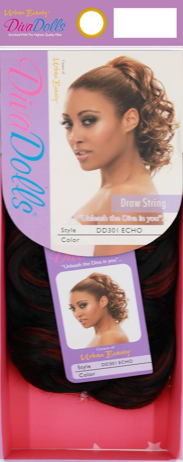 SYNTHETIC DRAW STRING DIVA DOLLS DD301 ECHO COLOR #1 SYNTHETIC DRAW STRING DIVA DOLLS DD301 ECHO COLOR #1