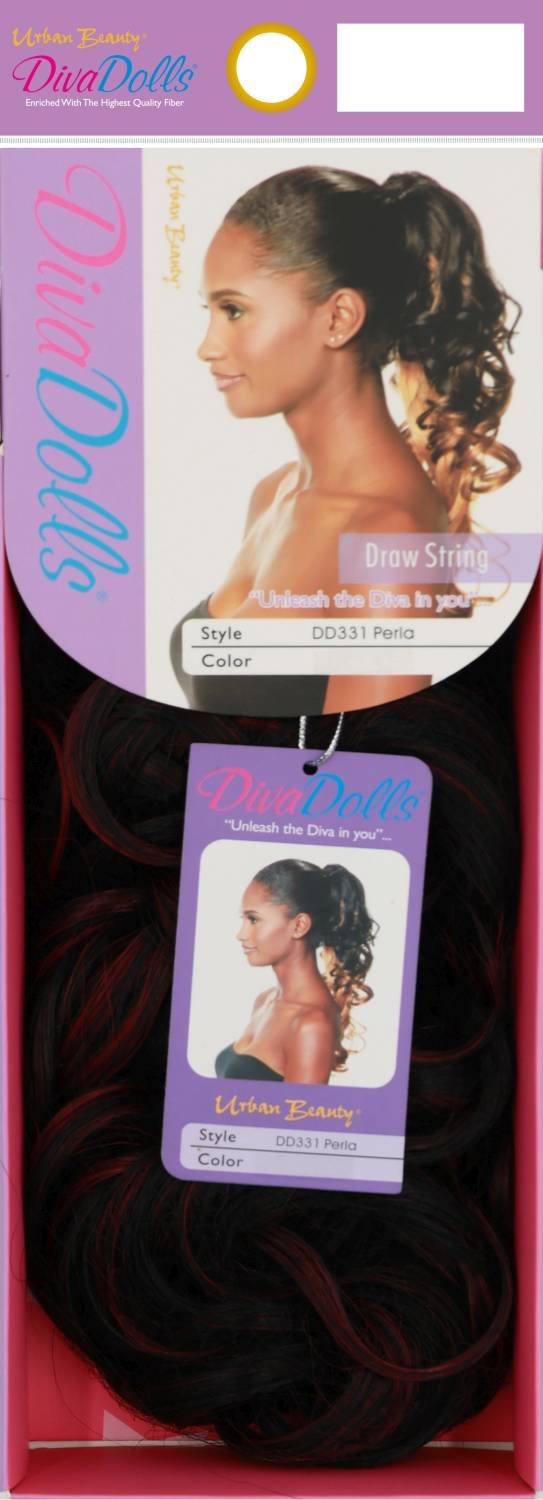 Synthetic Drawstring Diva Dolls DD331 — Perla Color #1 Synthetic Drawstring Diva Dolls DD331 — Perla Color #1