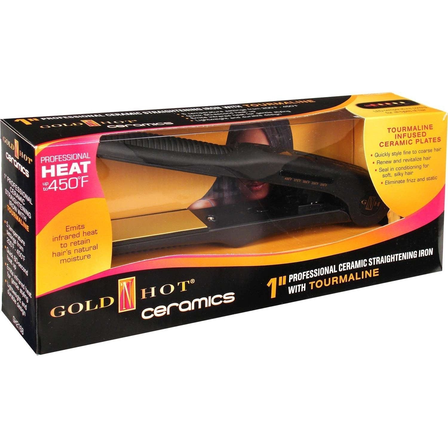 Gold N Hot Flat Iron Ceramic Tourmaline Gold N Hot Flat Iron Ceramic Tourmaline