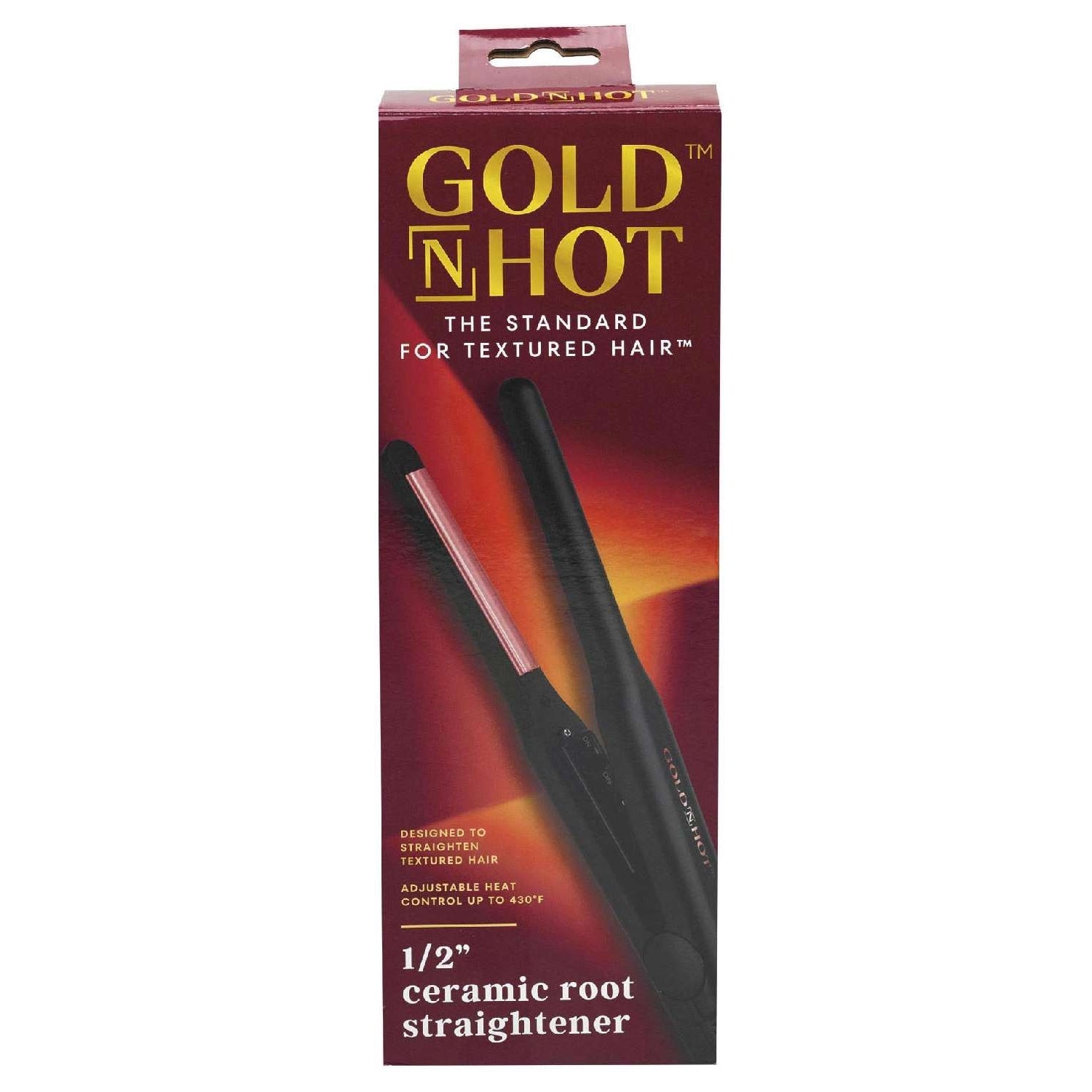 Gold N Hot Flat Iron Ceramic Rose Gold 1/2 Inch Gold N Hot Flat Iron Ceramic Rose Gold 1/2 Inch