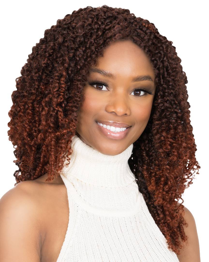 SYN GINGER CURL BRAID 12-#1 SYN GINGER CURL BRAID 12-#1