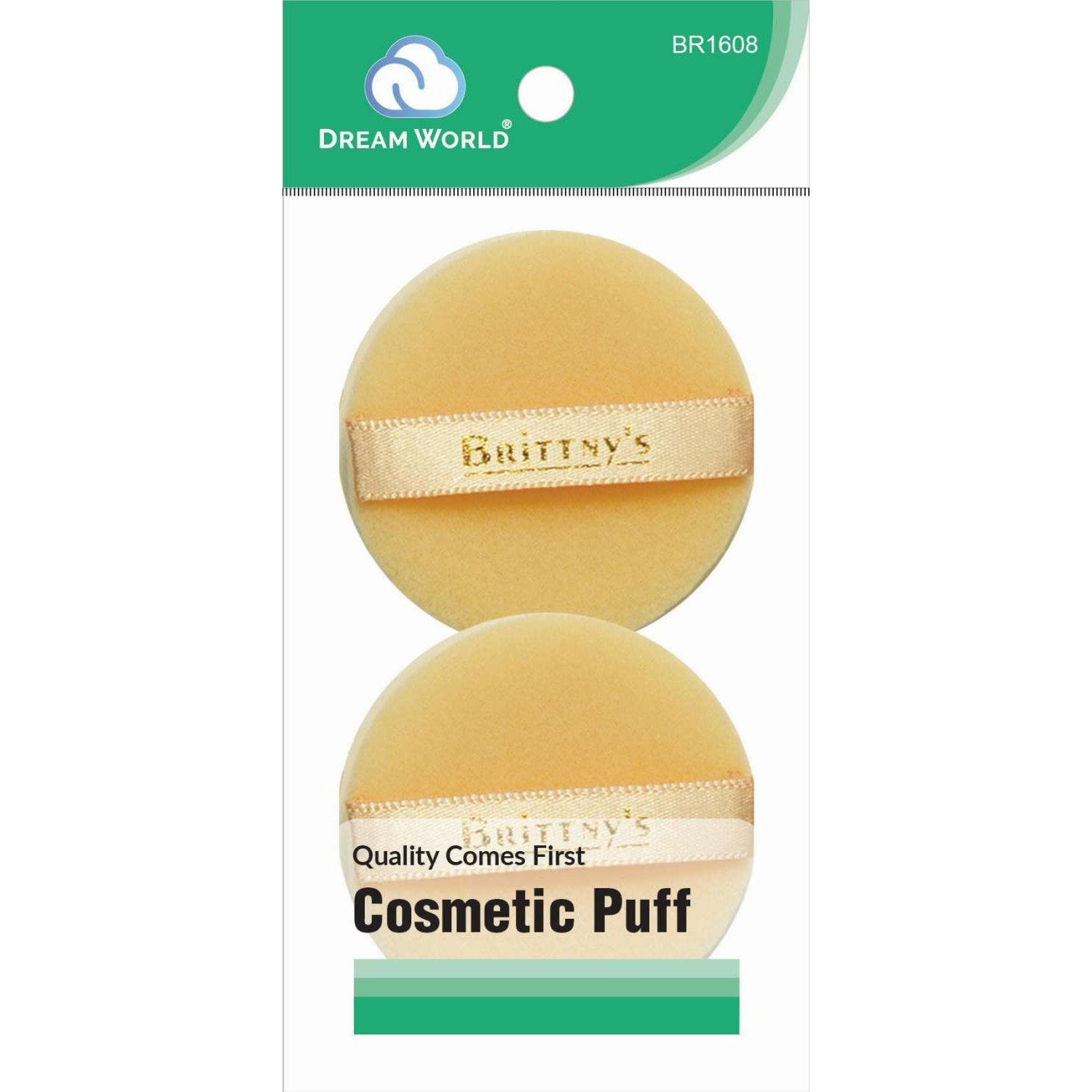 Brittny Cosmetic Cotton Puff Round 2-Piece Brittny Cosmetic Cotton Puff Round 2-Piece