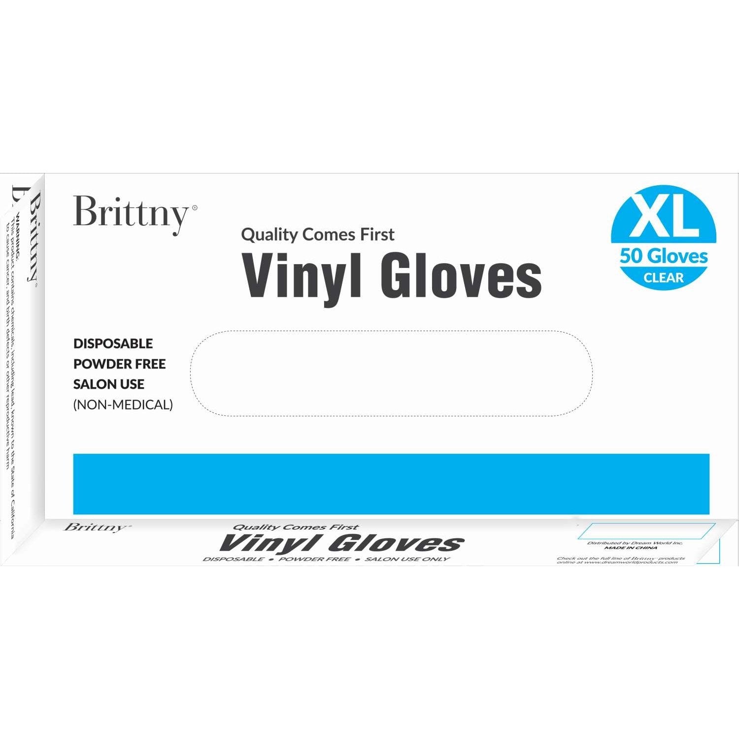Brittny Vinyl Gloves 50Piecesbox Xlarge Brittny Vinyl Gloves 50Piecesbox Xlarge
