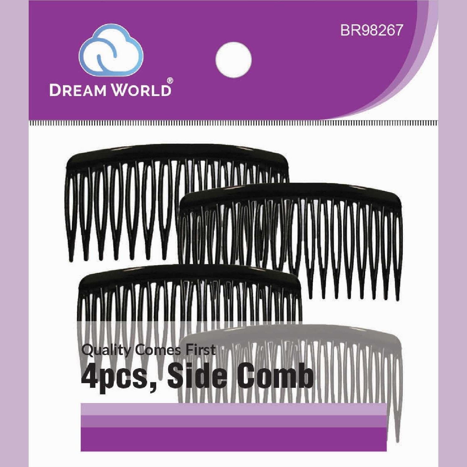 Brittny Comb Side 4Pcs Bk Brittny Comb Side 4Pcs Bk