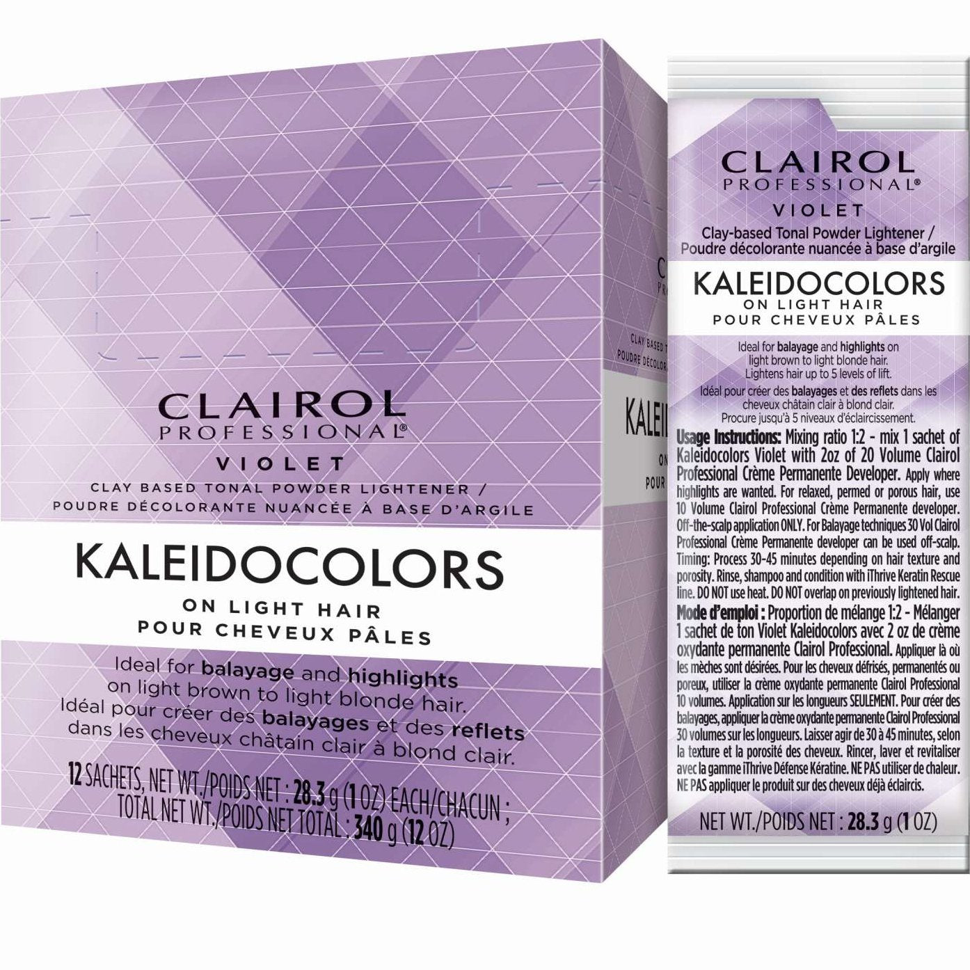 Clairol Professional Violet Tonal Powder Lightner Kaleidocolors On Light Hair Clairol Professional Violet Tonal Powder Lightner Kaleidocolors On Light Hair