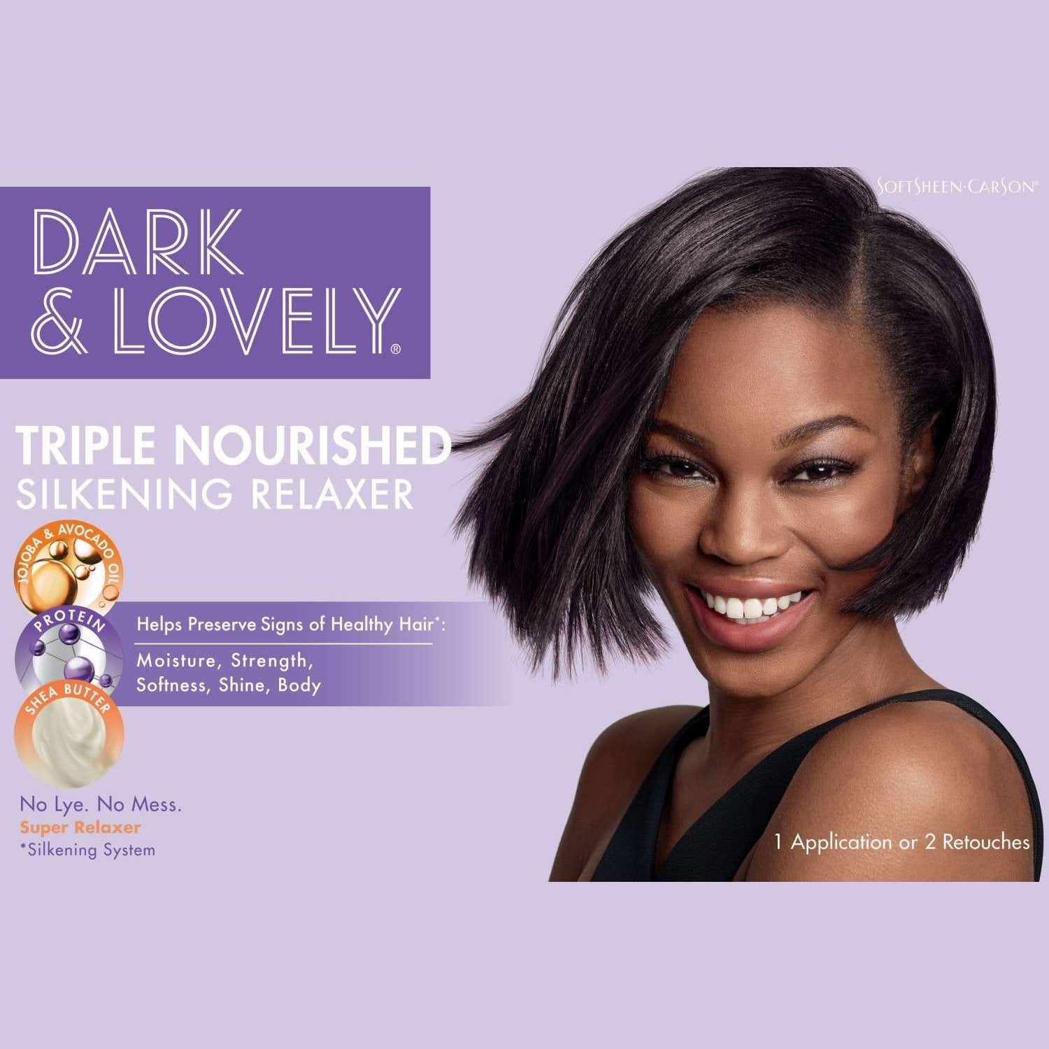 Dark And Lovely Healthy Gloss No-Lye Super Dark And Lovely Healthy Gloss No-Lye Super