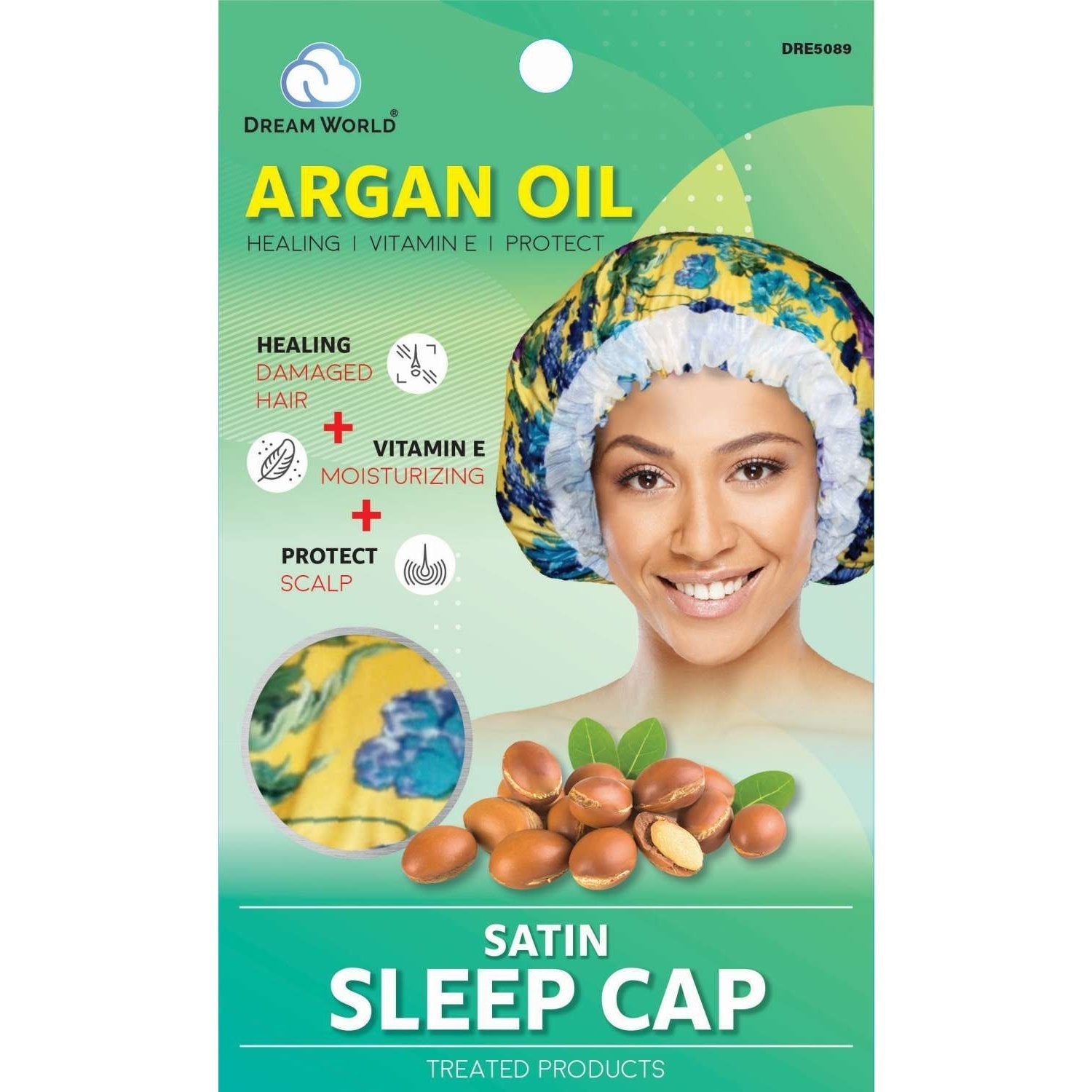 Dream Argan Oil Satin Sleep Cap Flower Dream Argan Oil Satin Sleep Cap Flower