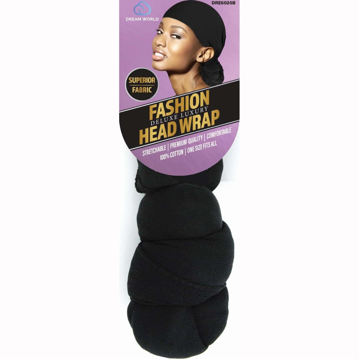 Dream Women Head Wrap Knotted Black Dream Women Head Wrap Knotted Black