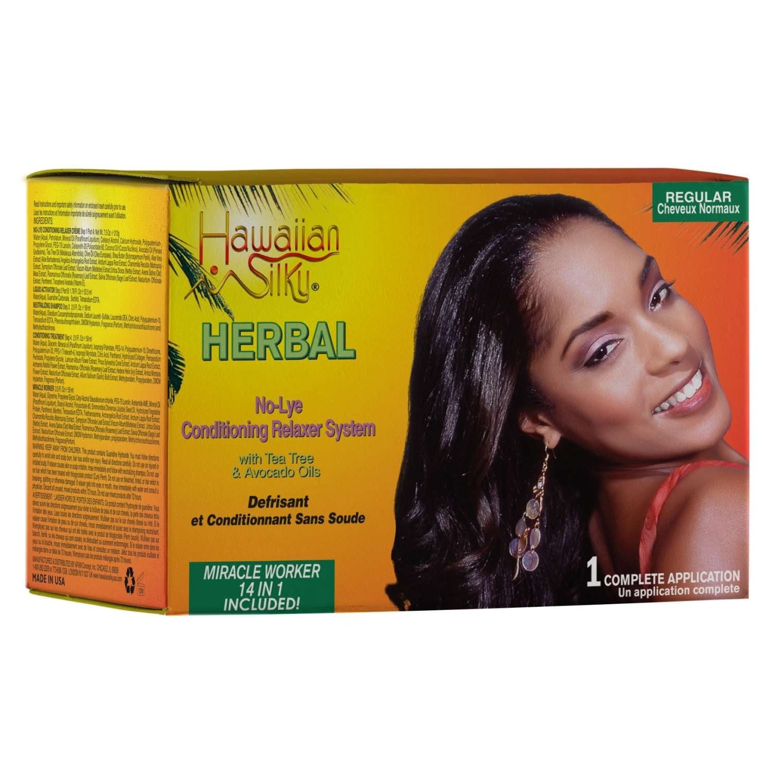 Hawaiian Silky Herbal No Lye 1Appl Regular Hawaiian Silky Herbal No Lye 1Appl Regular
