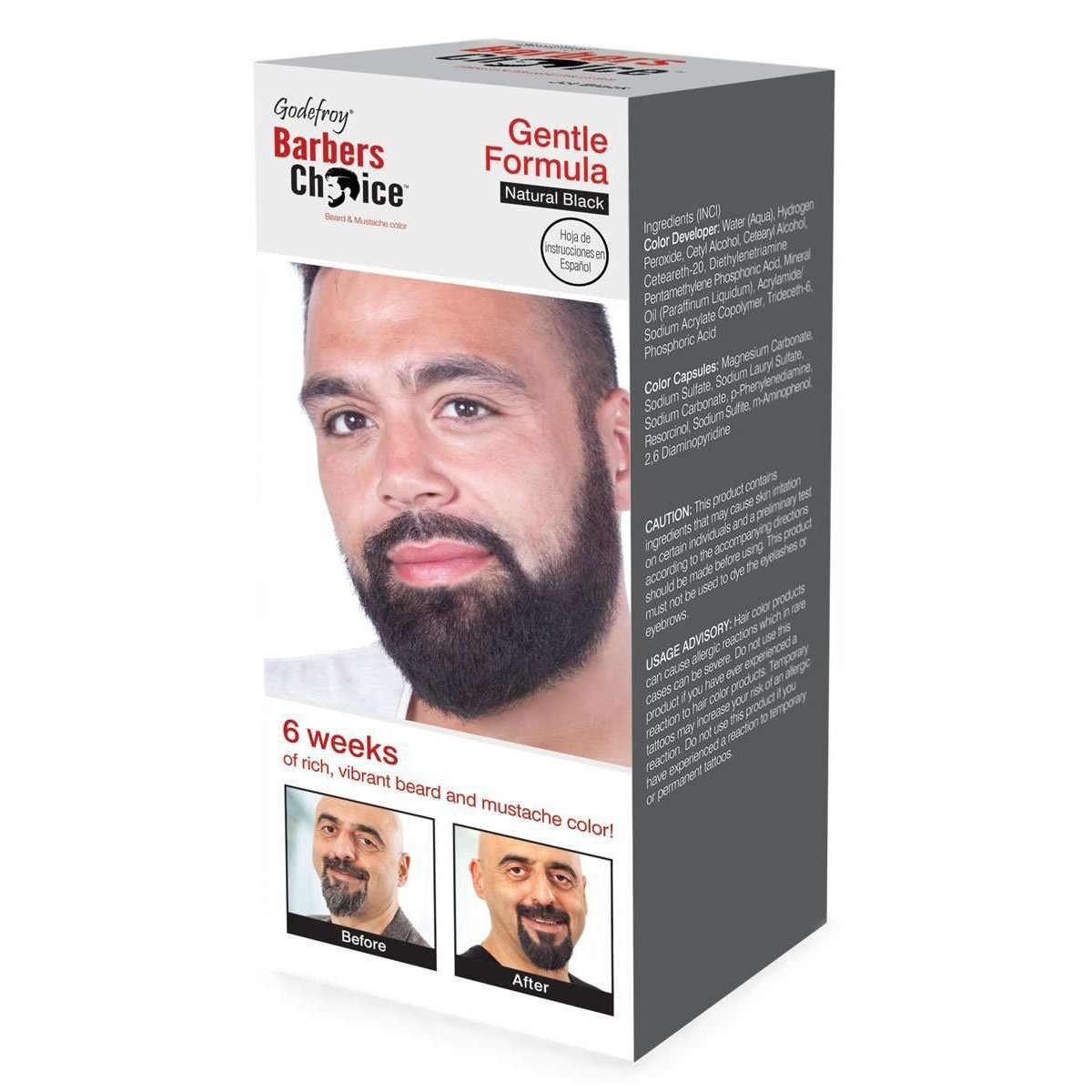 Barbers Choice Beard Mustache Color 3-Application Kit Natural Brown Barbers Choice Beard Mustache Color 3-Application Kit Natural Brown