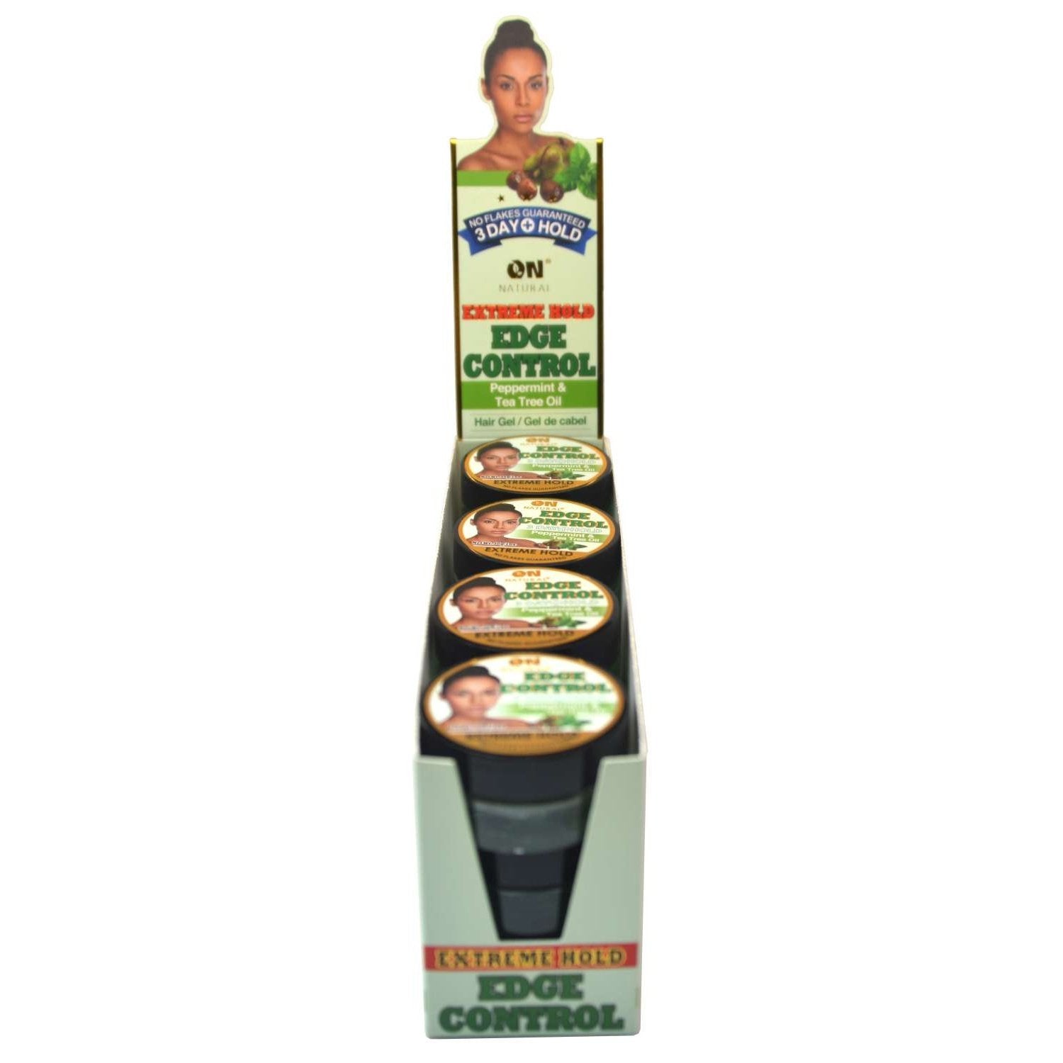 On Natural Edge Control Extreme Hold Hair Gel Peppermint Tea Tree Oil On Natural Edge Control Extreme Hold Hair Gel Peppermint Tea Tree Oil