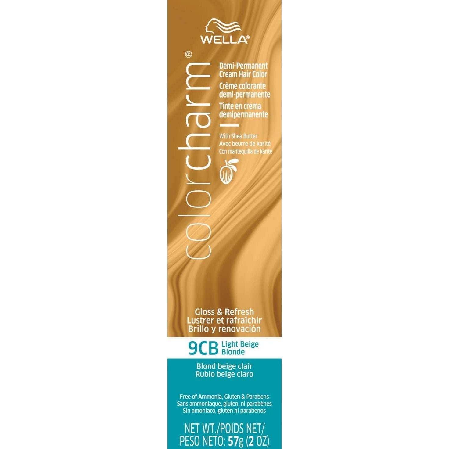 Wella Color Charm Demi-Permanent Cream Hair Color 9Cb Light Beige Blonde Wella Color Charm Demi-Permanent Cream Hair Color 9Cb Light Beige Blonde