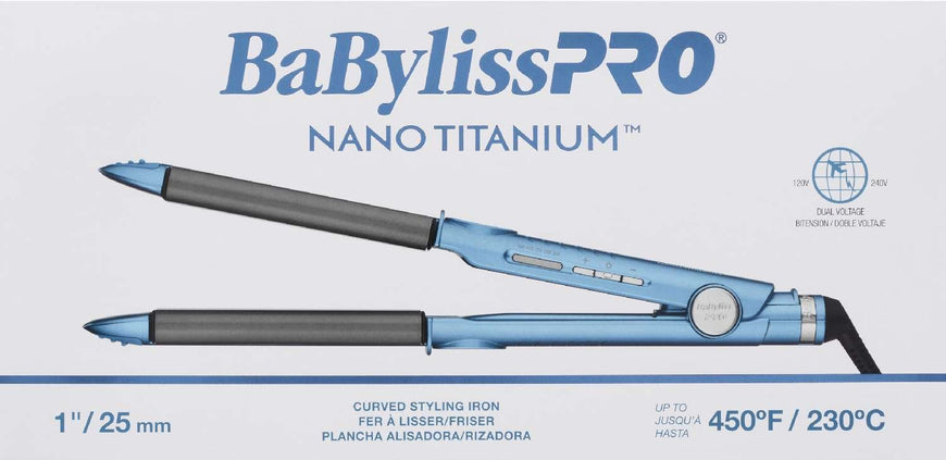 BABYLISSPRO NANO TITANIUM 1 INCH U STYLER IRON