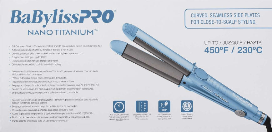 BABYLISSPRO NANO TITANIUM 1 INCH U STYLER IRON