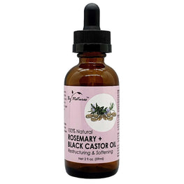 By Natures 100% Natural Rosemary  Black Castor Oil 2 Oz
