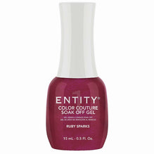 Entity Color Couture Soak Off Gel Ruby Sparks 0.5 Fl Oz