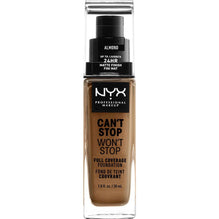 NYX Cant Stop Wont Stop Full Coverage Foundation 15.3 - Almond 1.0 FL Oz