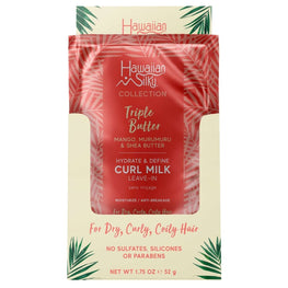 Hawaiian Silky Collection Triple Butter Hydrate  Define Curl Milk Leave-In Moisturizer Display Box