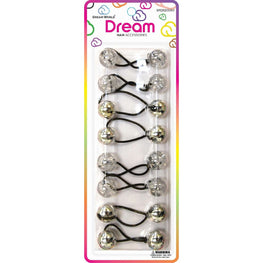 Chloe Bead 2200 Round Glitter Silver Assort