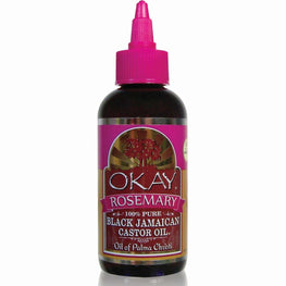 Okay 100 Percent Black Castor Oil Rosemary